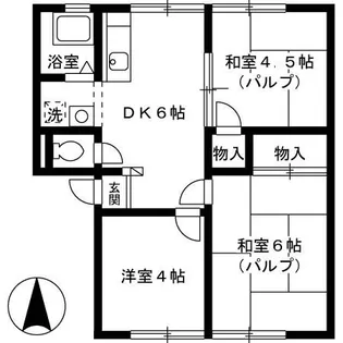 エレガンス西市 E棟【1階】の間取り