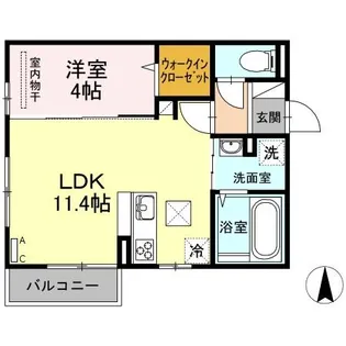 リヴェール【1階】の間取り