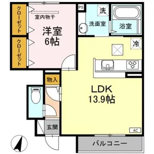 プレミール【1階】の間取り