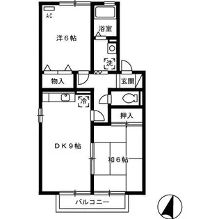 セレーノ・今保 B棟【2階】の間取り