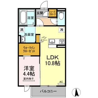 メゾンドソレイユ【3階】の間取り