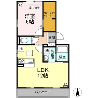 グランシャリオ A棟【1階】の間取り