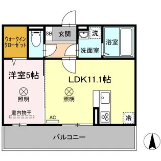 メセタ A棟【2階】の間取り