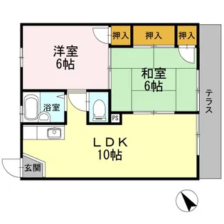 ドミール山川【1階】の間取り