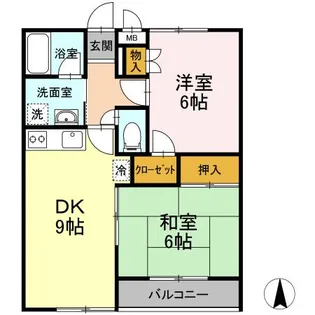セブンアルコ A棟【2階】の間取り