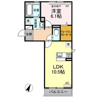 ガーデン五反田【2階】の間取り