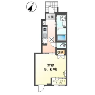 1Kの間取り画像