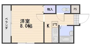 グランシャリオ津高弐番館【2階】の間取り