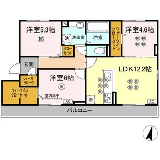 BLISS COURT II【3階】の間取り