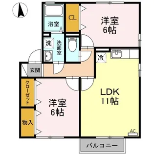セジュール光永【2階】の間取り
