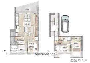 ETENA中仙道西 南棟【2階】の間取り