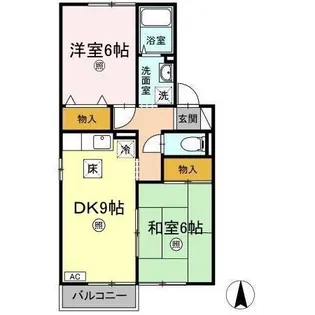 セジュール静【2階】の間取り