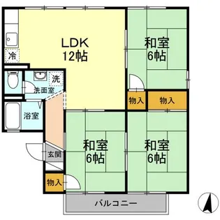 エントピア芳泉 B棟【2階】の間取り