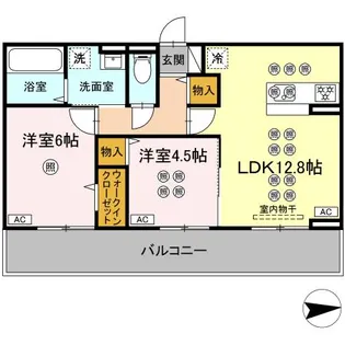トリシア上中野【3階】の間取り