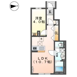 仮)リバーヒルズ平井【1階】の間取り