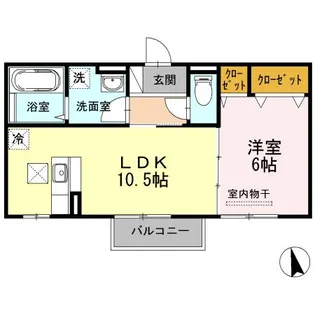 サンハイム青江【2階】の間取り