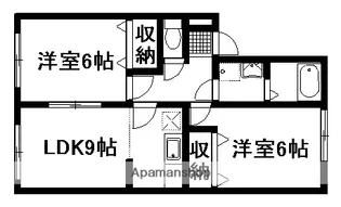 フォーシーズンズ秋【2階】の間取り