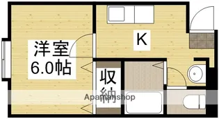カサブランカ十日市【305号室】の間取り