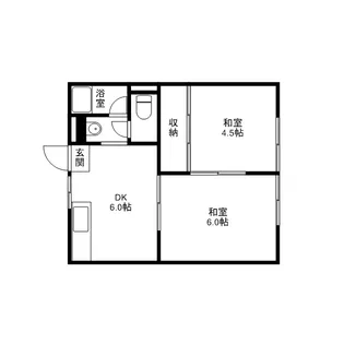 京山小坂コーポ【1階】の間取り