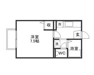 ドミールTOMO【1階】の間取り
