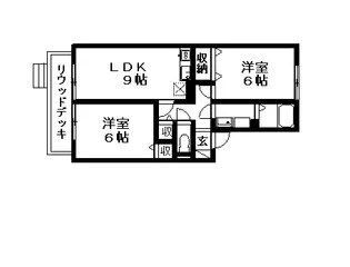 ピュアメゾン西大寺【1階】の間取り