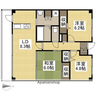 ホーフ パルク【5階】の間取り