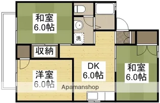 セジュール万倍【201号室】の間取り