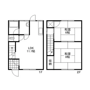 ファミーユロータス【2階】の間取り