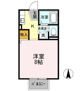 リバーパーク北方【1階】の間取り