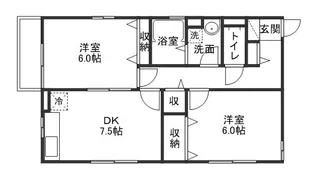 デューク古都【2階】の間取り
