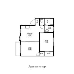グリーンエイト【205号室】の間取り