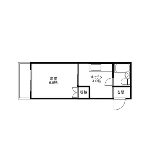 コスモクイーン富田町【305号室】の間取り