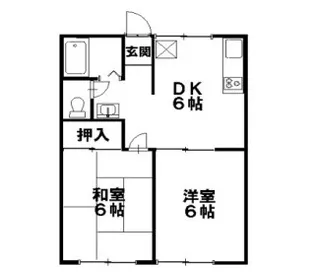 メゾン宮下【2階】の間取り