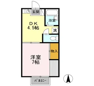 エルマンション【2階】の間取り