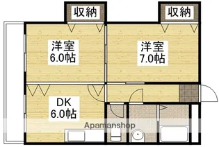 ベルカント辰巳【302号室】の間取り
