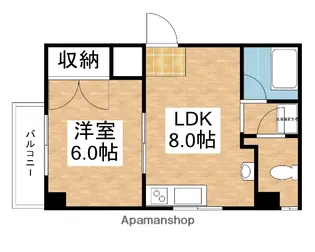 メーゾンS【201号室】の間取り