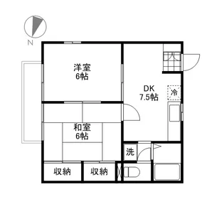 ニューシティありす【201号室】の間取り