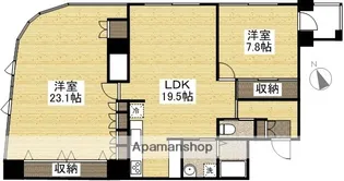 アルバ鹿田町【3階】の間取り
