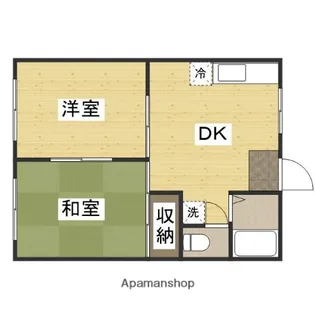 ジョイフル辰巳【1階】の間取り