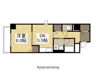 パルロイヤル東島田【5階】の間取り
