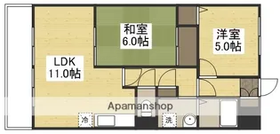 アビタ山本・岡山【6階】の間取り
