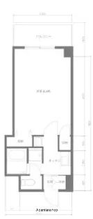 オーキッドプラザ【206号室】の間取り