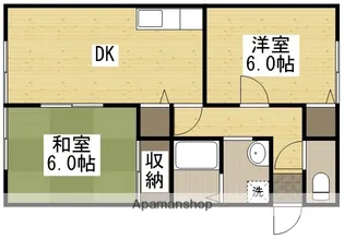 2DKの間取り画像