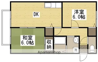 サンビレッジ竜之口 E【205号室】の間取り