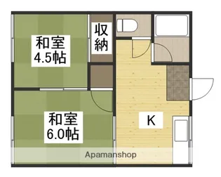 清水コーポA【A-3号室】の間取り