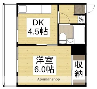 栄光ビル【6階】の間取り