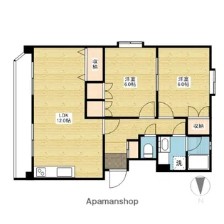 メゾンラフィーネ【2階】の間取り