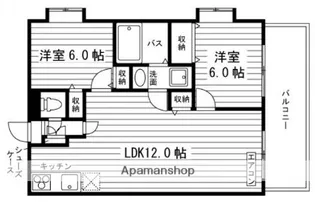 ピュアライフ津高【3階】の間取り