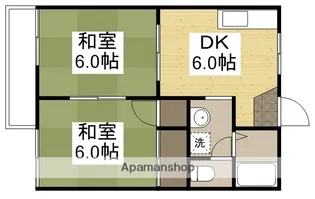 2DKの間取り画像