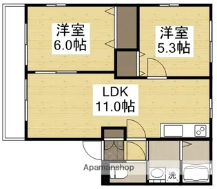 ファミーユC【1階】の間取り